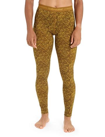 Silent Gold / Clove Icebreaker Merino 200 Oasis Leggings Lichen Women's One Piece & Sets | AU 1795BEXC